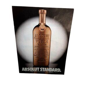 1992 Absolut Vodka Ad Absolut Standard Vintage Liquor Bottle Print